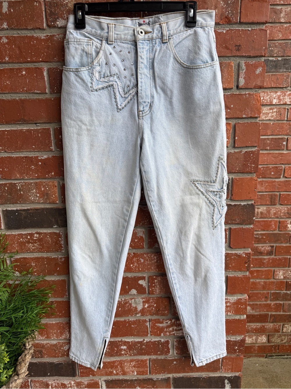 Dakota Blue High-Rise Light Blue Star-Accent Women’s Jeans